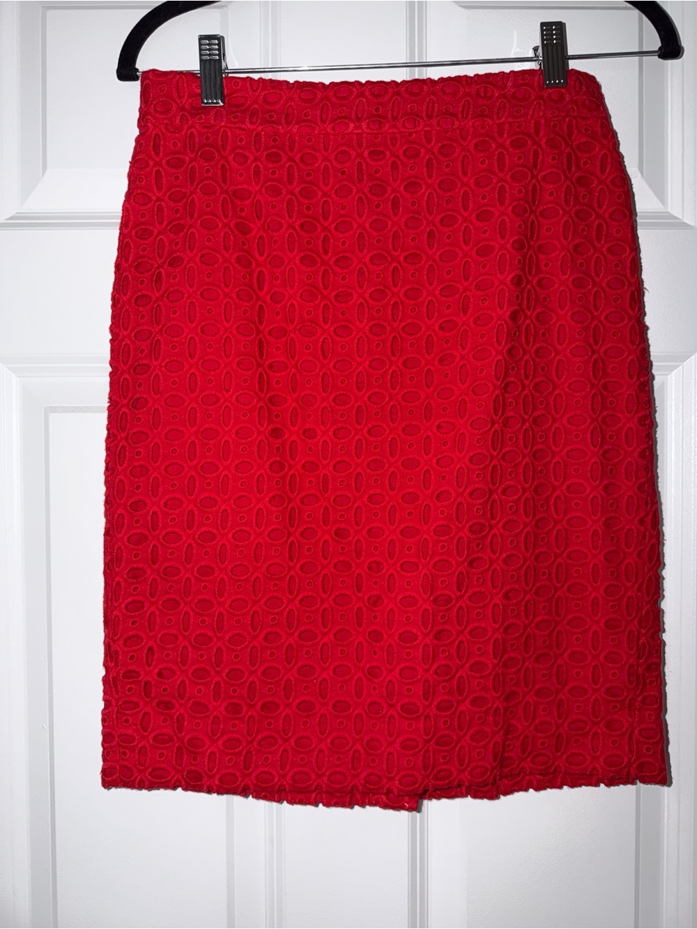 J. Crew 100% cotton Red Pencil Skirt